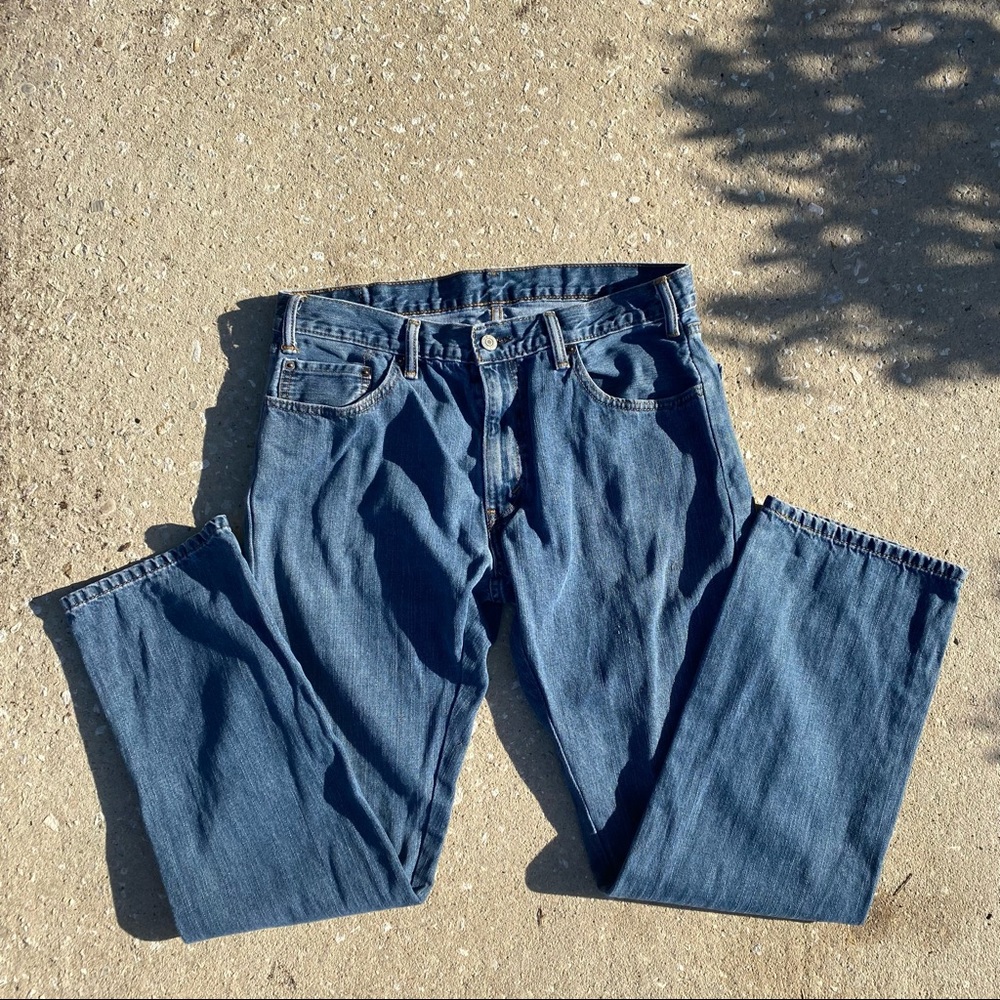Mens Levis Vintage Denim 559 Blue Denim Relaxed Straight Leg Jeans Size 36 x 30